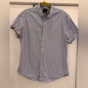 Denim & Flower Light Blue Casual Button Down Shirt